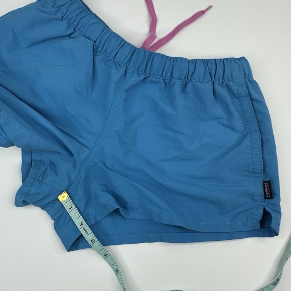 Patagonia‎ Barely Baggies Shorts Women Small Blue Drawstring Nylon Lined 2.5in - Picture 12 of 14